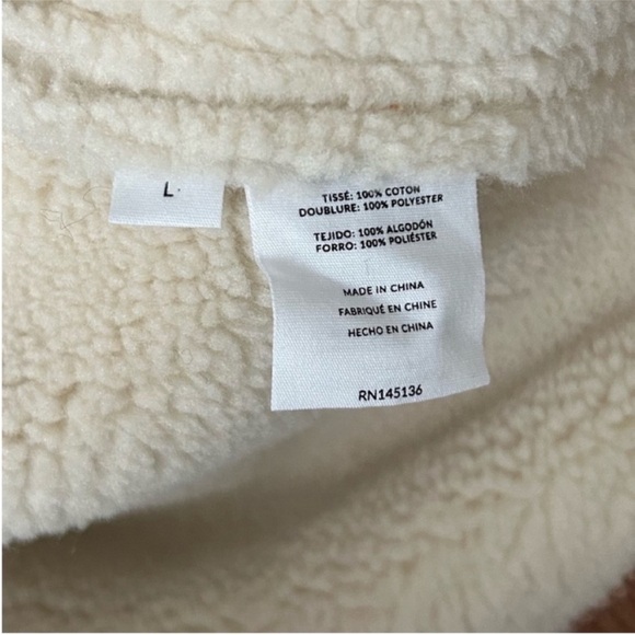 Naadam Vegan Shearling Quarter Zip Jacket NWT - Picture 10 of 11